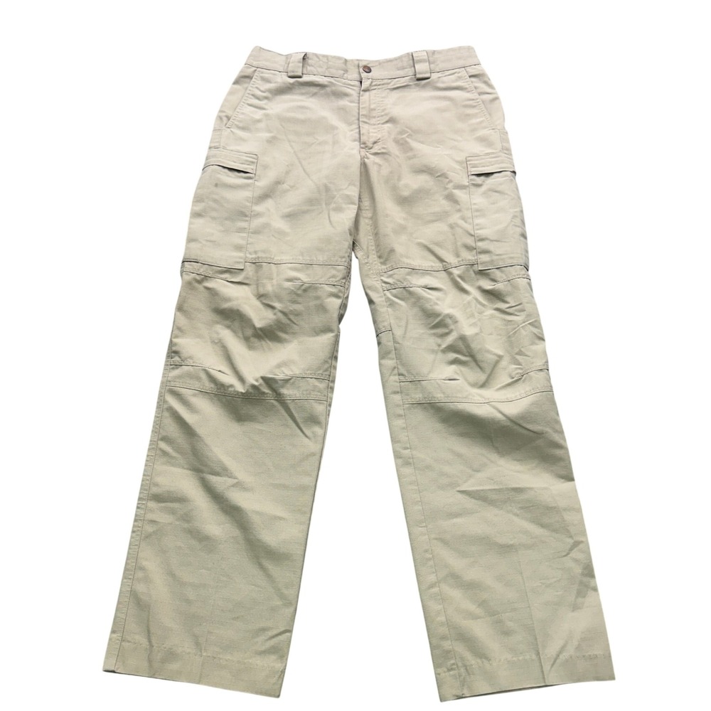 Blauer 8835 Cargo Pants Mens 33 Reg Silver Tan Ripstop Tactical Workwear